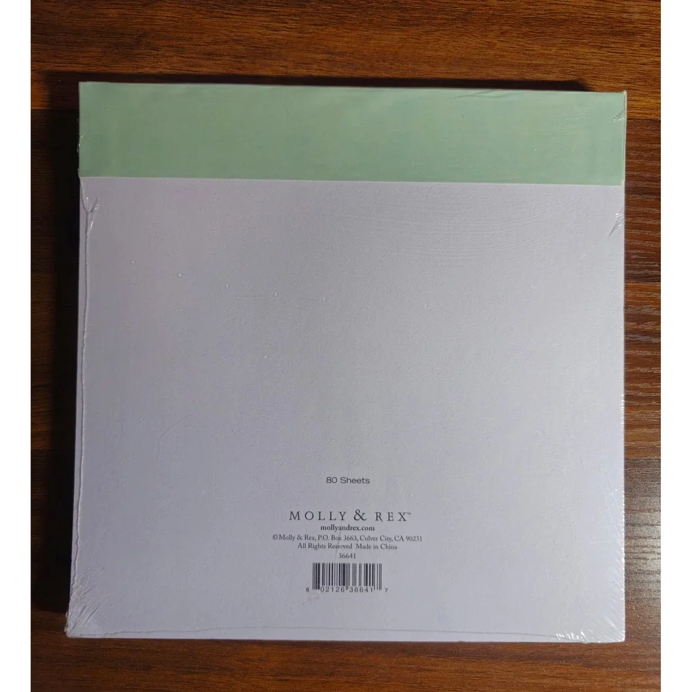 Molly & Rex Corgi To-Do List Notepad 80 Sheets Lined Mint Green Dog 36641 NEW